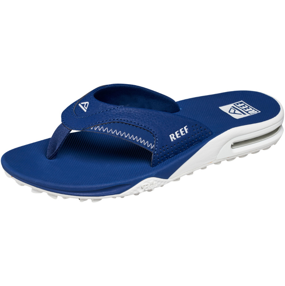 2026 Reef Mens Fanning Pregame Sandals CJ6409 - Navy / White
